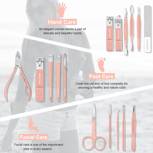 16 PCS Stainless Steel Manicure Pedicure Set