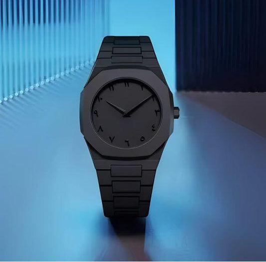Black Aura Arabic Quartz Watch
