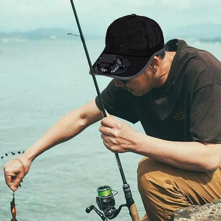 Breathable Mesh Cap with USB Fan