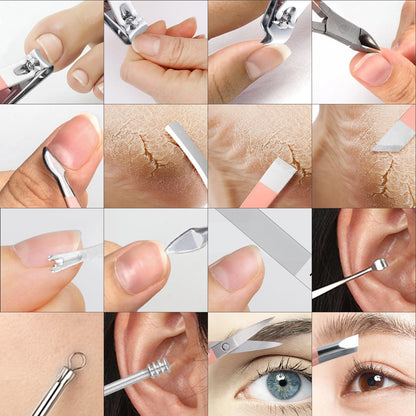 16 PCS Stainless Steel Manicure Pedicure Set