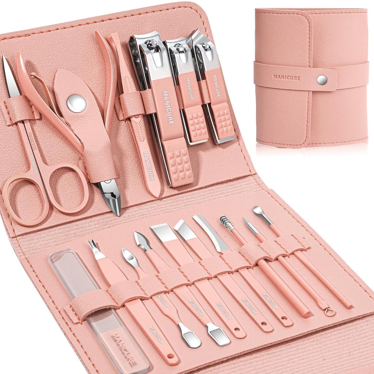 16 PCS Stainless Steel Manicure Pedicure Set