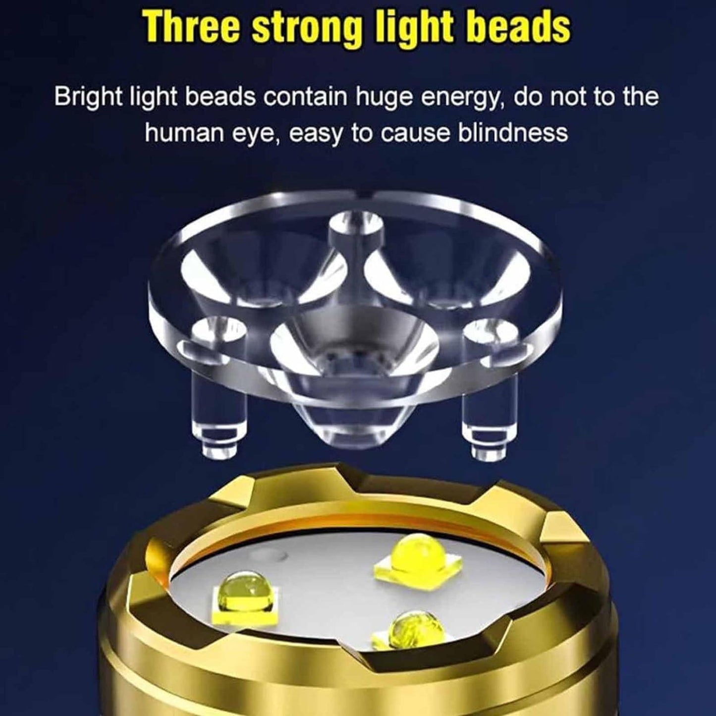 Three-Eyed Monster Mini Flashlight