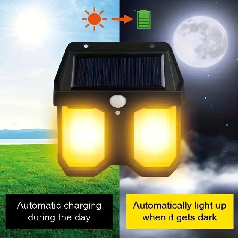 Double Head Antique Solar Sensor Lamp Wall