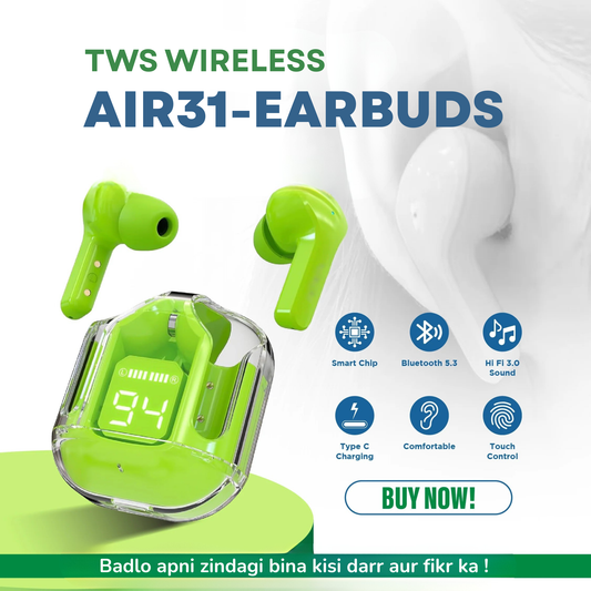 Air 31 Wireless Earbuds (HIGH QUALITY)