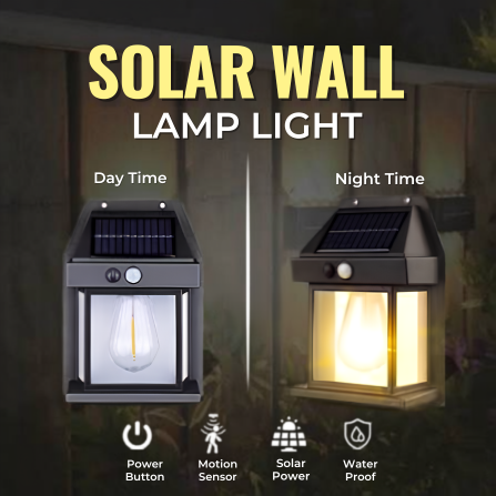 Solar Motion Sensor Wall Lamp