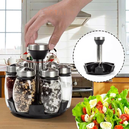 6 Pcs Glass Jars Set for Modern Kitchen