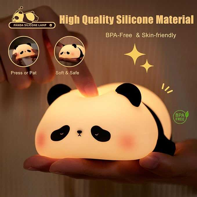 Cute Silicone Panda Lamp