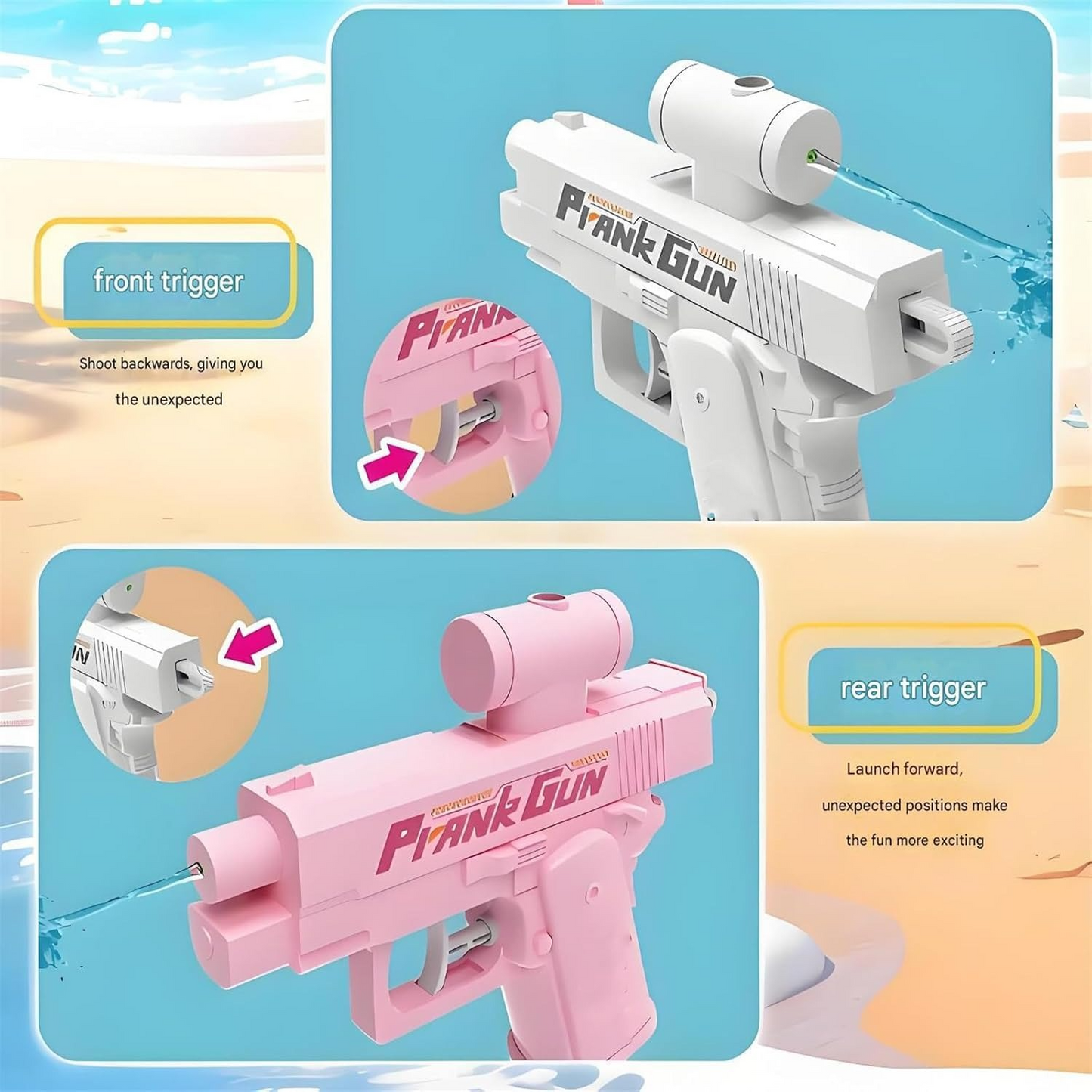 Double-Sided Prank Water Gun Toy