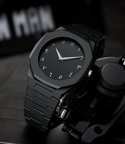 Black Aura Arabic Quartz Watch