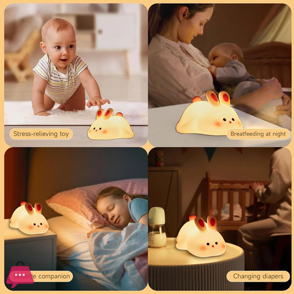 Cute Silicon Rabbit Lamp