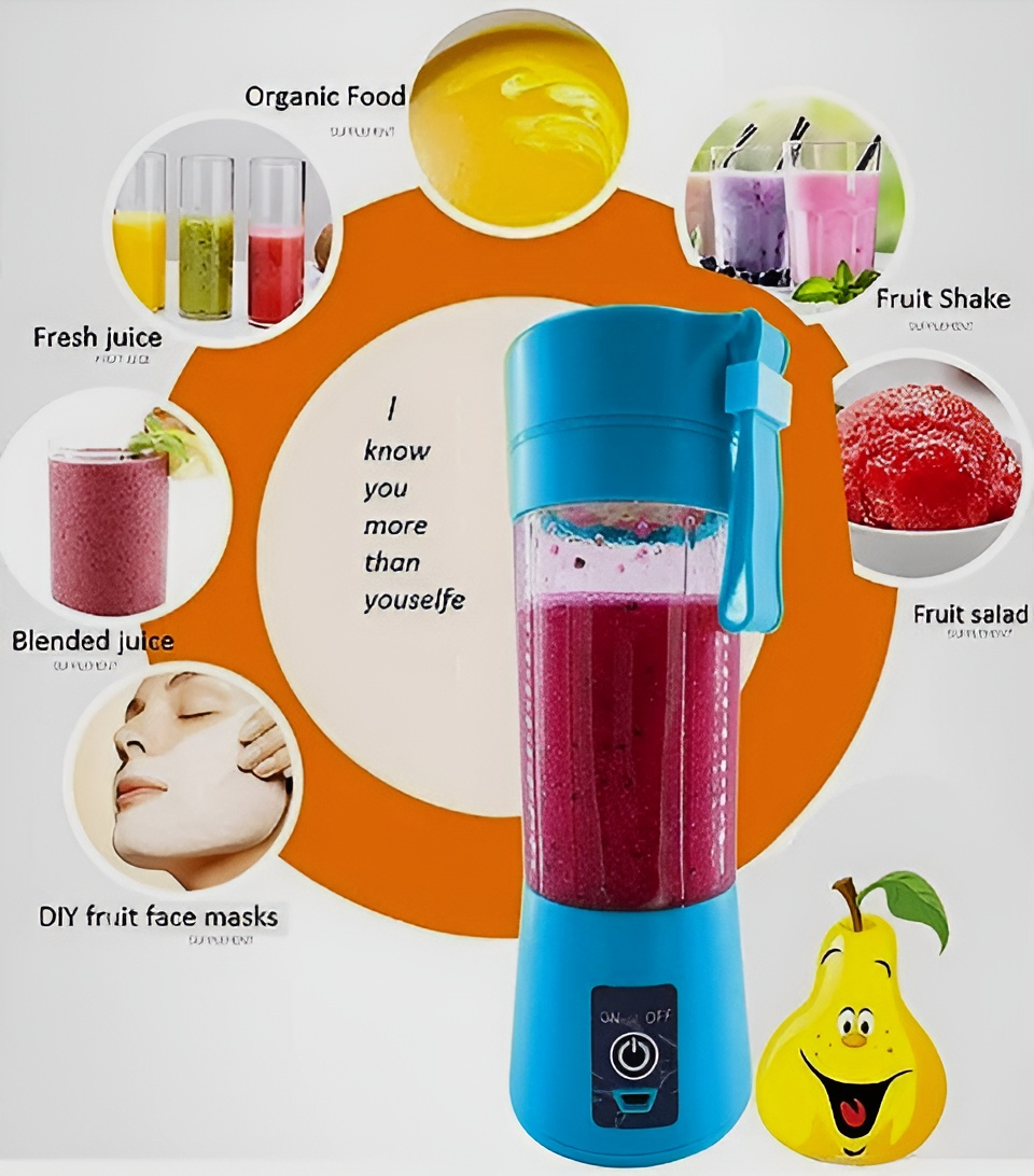 Portable 6-Blade Mini Juicer Blender