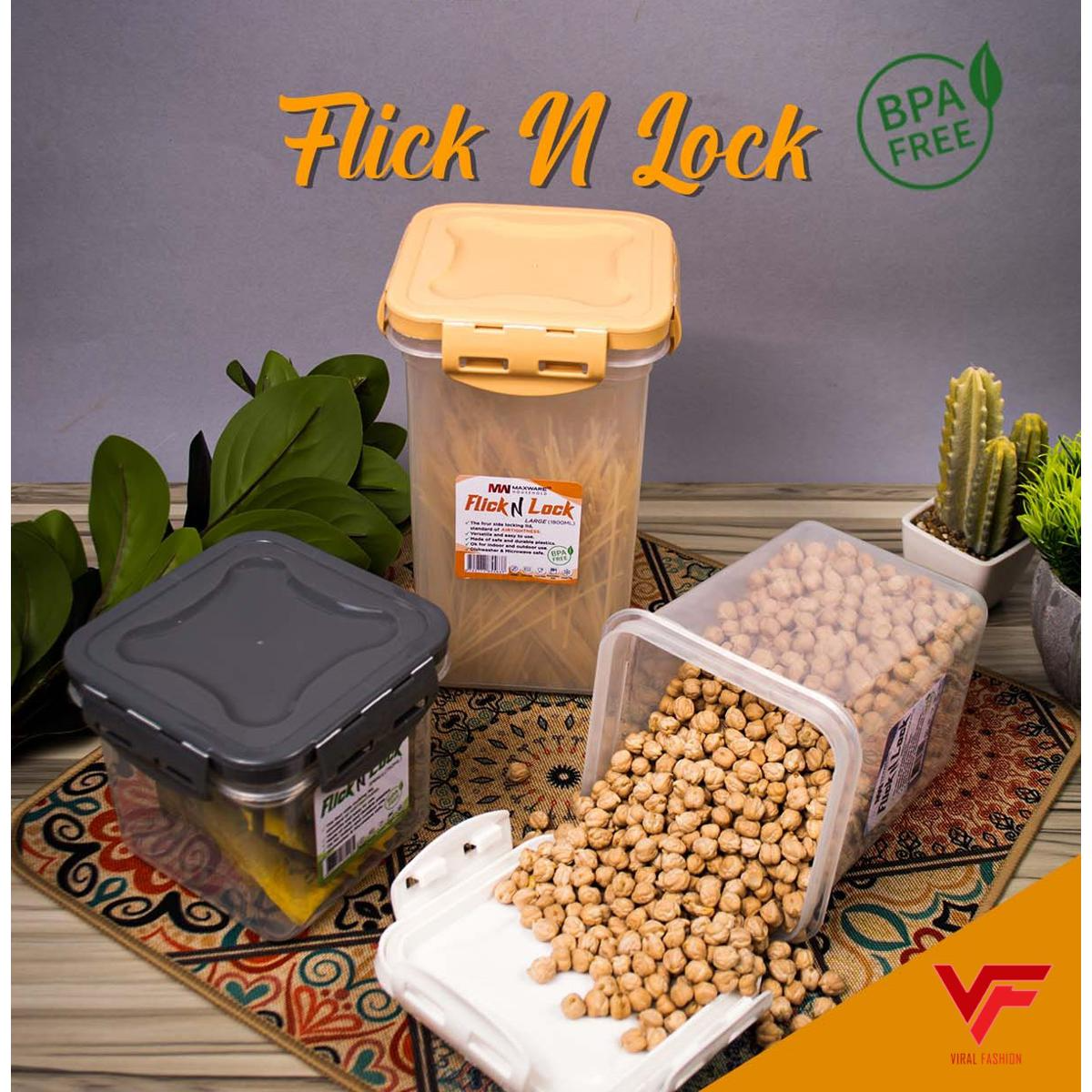 3Pcs Premium Quality BPA Free Snack Jar