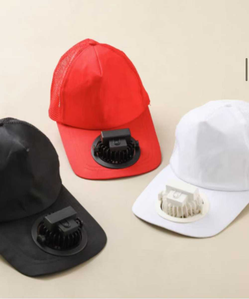 Breathable Mesh Cap with USB Fan